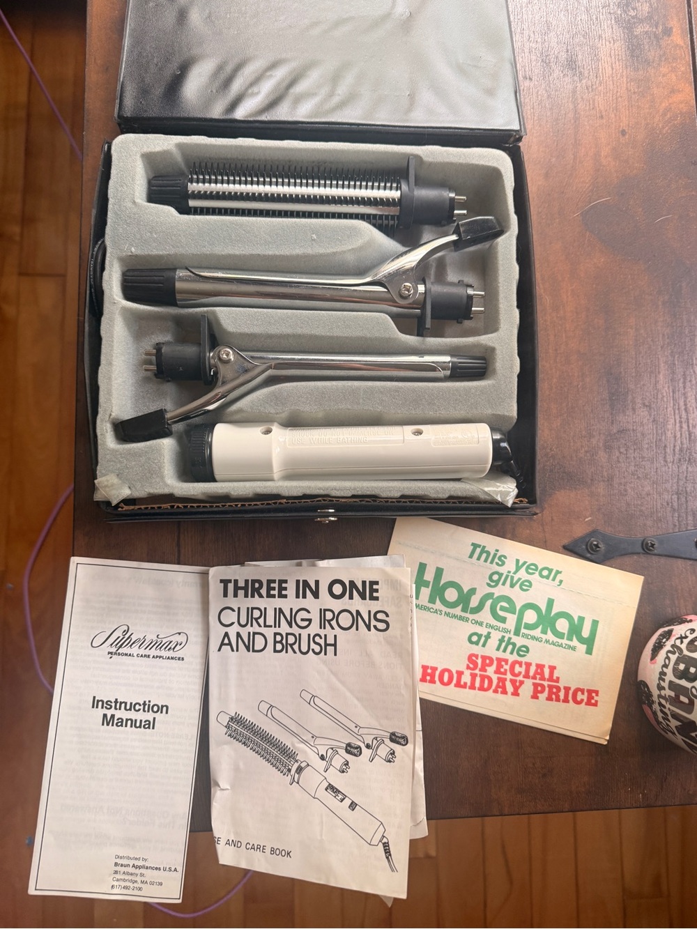 Vintage Supermax 3 In 1 Curling Iron New In Box